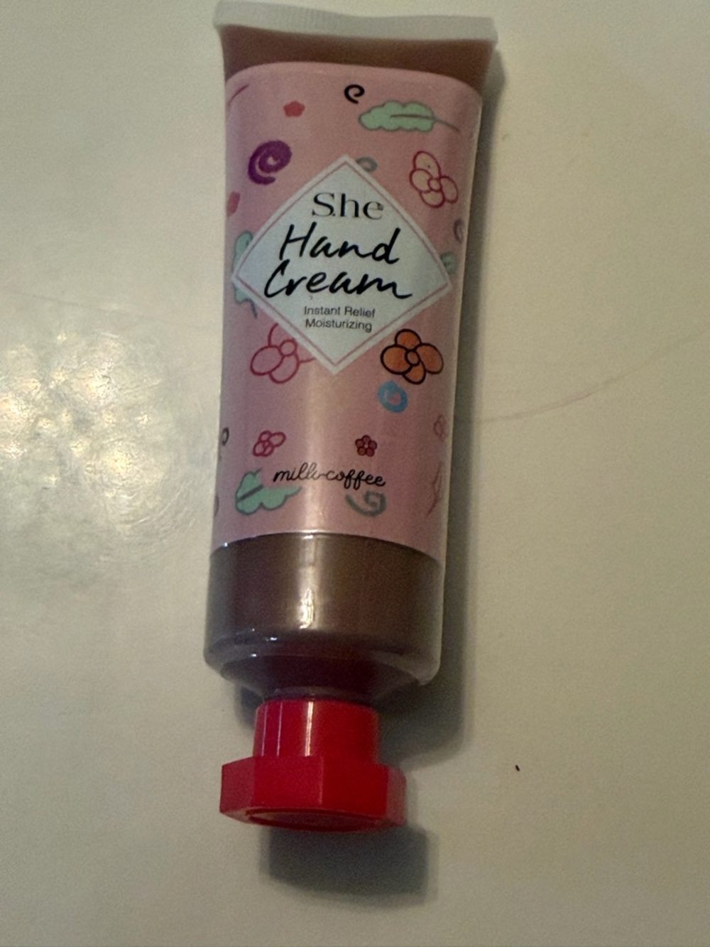 She Hand Cream - Pink Moisturizing Hand Cream with Red Cap